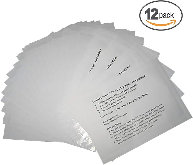 VANRA Shredder Lubricant Sheets (Pack of 12)