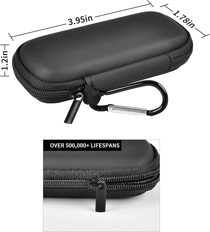 Heart Monitor Case Compatible with AliveCor Kardia Mobile ECG/for KardiaMobile 6L for Apple and Android Device - CASE ONLY (Black)