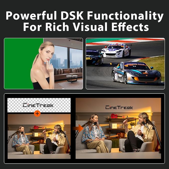Cinetreak C2 HDMI 5.5 Inch Screen Multi-Format Professional PTZ Control Video Switcher Mixer with REC,Playback, Macro Media,Vertical Livestream （NDI updatable）