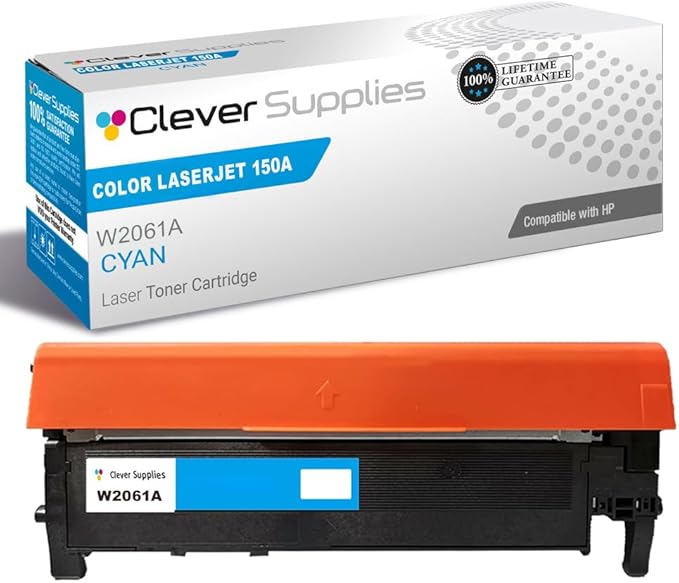 CS Replacement Compatible with HP 150A Toner Cartridge W2061A to use with 150NW 178NW 178NWG 179FNW (Cyan, 1-Pack)