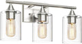 XPEHK 3-Light Bathroom Light Fixtures,Brushed Nickel Vanity Light,Modern Bathroom Lighting Fixtures Over Mirror,Wall Lighting Sconces for Mirror Bedroom Living Room Vanity Table Hallway