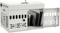 12-Device Charging Cabinet -Lockable Charging Station for iPad, Chromebook,Laptop&Tablet- American Style Charging Cabinet with Cord Management Ideal for Classrooms & Offices (Grayish White)