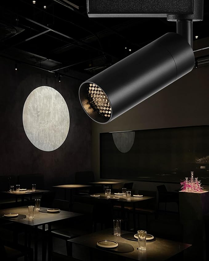 Gpaillumic LED Track Lighting Heads Compatible with H Type 3-Wire Rail Ceiling Spotlight for Indoor Cafe Bar Dining Room Restaurant Lighting