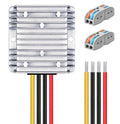 Gebildet DC Voltage Converter Regulator +2 pcs Wire Connecttor DC 24V Step-Down to 12V 20A 240W Buck Transformer Waterproof
