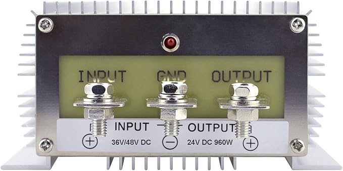 Cllena 36V/48V to 24V 40A 960W DC/DC Buck Transformer, Waterproof Voltage Reducer