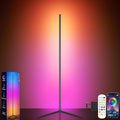 Tyute LED Corner Floor Lamp, 68+ Scenes, 16 Million Colors Corner Light with App & Remote Control, 65” Smart RGB Ambient Lighting with Music Sync, Mood Lighting for Bedroom, Living Room, Gaming Room