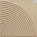 From Plain To Beautiful In Hours 9002 Arc Swell PVC 12 in x 12 in Peel and Stick Wall Panels (Covers / 10 sq.ft), Dairy Cream, 10 Piece