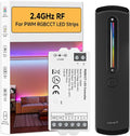 BTF-LIGHTING RC09RFB & C05RF RF 2.4GHz Wireless Tuya Controller Kit Magnetic Wall-Mounted, Dim Brightness/Color,Touch Slide Control for PWM(+ R G B W W) 6PIN SMD FCOB RGBCCT LED Strip DC5V DC12V DC24V
