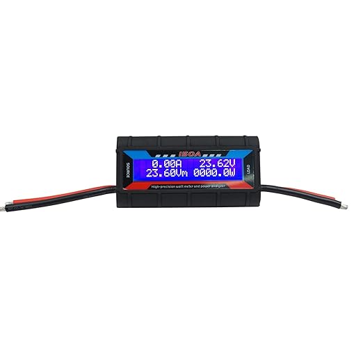 Proshopping 150A RC Watt Meter, High Precision Power Analyzer, DC 0-60V Volt Amp Watt Checker Tester, with Digital LCD Screen- for Voltage(V) Current(A) Power(W) Charge(Ah) and Energy(Wh) Measurement