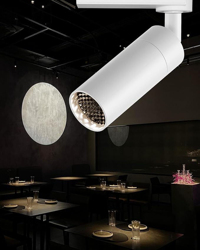 Gpaillumic LED Track Lighting Heads Compatible with H Type 4-Wire Rail Ceiling Spotlight for Indoor Cafe Bar Dining Room Restaurant Lighting