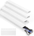 YCLYC Cord Covers - 63in Paintable TV Cable Hider Kit, X-Large Cord Management System for Walls