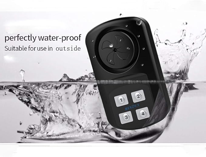 HENDUN Outdoor Door Alarm with Remote Keypad, Waterproof IP67,Inground Pool Safety Alarm,Gate Open Sensor, 140 dB Super Loud, Prying Door Entrance Alert (1 Pack)