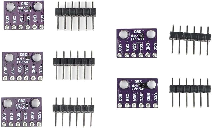 Efficiently Monitor Environment with This Set of 5 Digital Temperature & Humidity Sensors Designed for Integration (3.3V)