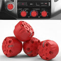 4 Pack - 2nd Gen Tacoma Accessories AC Knob Upgrade - 2005,2006,2007,2008,2009,2010,2011,2012,2013,2014,2015 Tacoma Climate Control Dial Mods Set - for Toyota Interior Replacement Kit