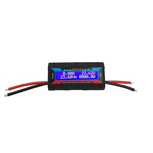 Proshopping 200A RC Watt Meter, High Precision Power Analyzer, DC 0-60V Volt Amp Watt Checker Tester, with Digital LCD Screen- for Voltage(V) Current(A) Power(W) Charge(Ah) and Energy(Wh) Measurement