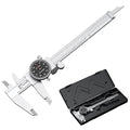 HDLNKAK Dial Caliper Shockproof Dial Caliper Precision Caliper with Black Watch 0-6" Range, 0.001” Resolution 6 Inch with 0.001" Precision Calipers 4-Way Measurement with Plastic Case.