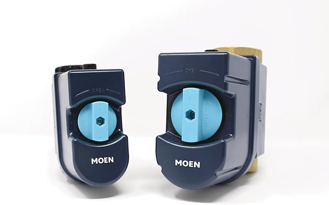 Moen Flo Smart Water Monitor and Automatic Shutoff Sensor, Wi-Fi Connected Water Leak Detector for 1-1/4-Inch Diameter Pipe, 900-002