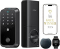 LNDU [2026 Upgrade Version] Fingerprint Smart Lock with Apple Home Key, NFC & Keypad, Keyless Entry Door Lock Deadbolt for Front Door, Works with Homekit, Auto Lock & Easy Install, US Tel Support