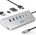 intpw P9R USB C Hub Ethernet, 10-in-1 USB-C Docking Station, Aluminum USB to Ethernet Adapter with 4K HDMI, PD 100W, 1Gbps RJ45, Type-C & 2 A 3.0 5Gbps, 2 Type-A 2.0, SD/TF Slot for MacBook, iPad