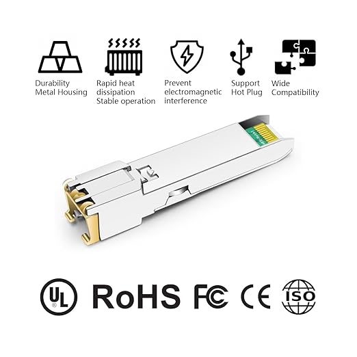 OPSTRAN 10/100/1000BASE-T SFP SGMII Copper Transceiver Module Compatible with Arista Networks SFP-GB-GE-TL SFP-1G-TL RJ45 100m Cat5e/6