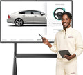 QIXZOCV 65" Smart Board, Interactive Whiteboard, 4K Electronic Board, UHD Touchscreen, Android 13, 8+128G, All in One Smartboard for Classroom Office Home (Wall Mount Included)