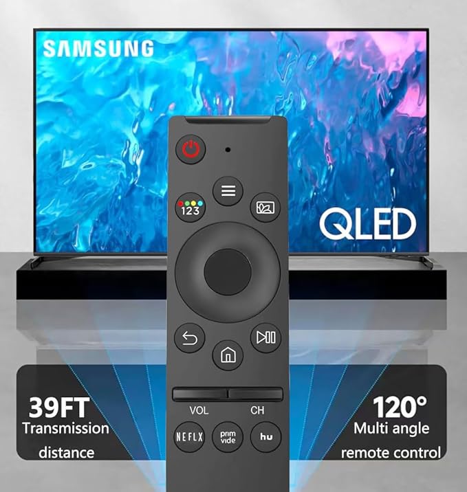 (Pack of 2) Replacement Remote Control for Samsung TV, Compatible for All Samsung TV LED QLED UHD SUHD HDR LCD Frame Curved Solar HDTV 4K 8K 3D Smart TVs