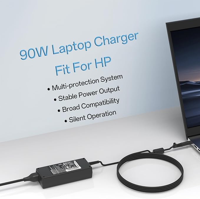 90W 4.74A AC Adapter Fit for HP L40098-001 All-in-One Desk 22 24 27 G1 ProDesk 400 600 G1 G2 G3 G4 G5 G6 Desktop Mini PC EliteDesk 800 G2 G3 G4 G6 G8 Power Supply