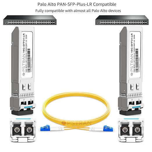 OPSTRAN 10GBASE-LR SFP+ Optical Transceiver Module Compatible with Palo Alto PAN-SFP-Plus-LR 10G SFP+ LR 1310nm 10km DDM Duplex LC SMF