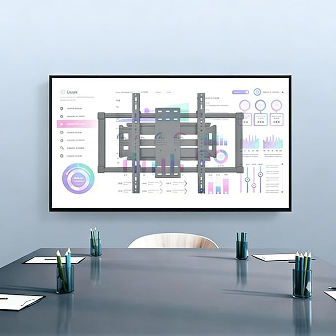 HILLPORT 85 86 98 TV Wall Mount 75 90 100 110 inch Full Motion Ultra Slim Screen Bracket Heavy Duty Large Size Led Swing Swivel Tilt Sliding Adjustable max vesa 1000x600mm Load 220 lbs DY1095