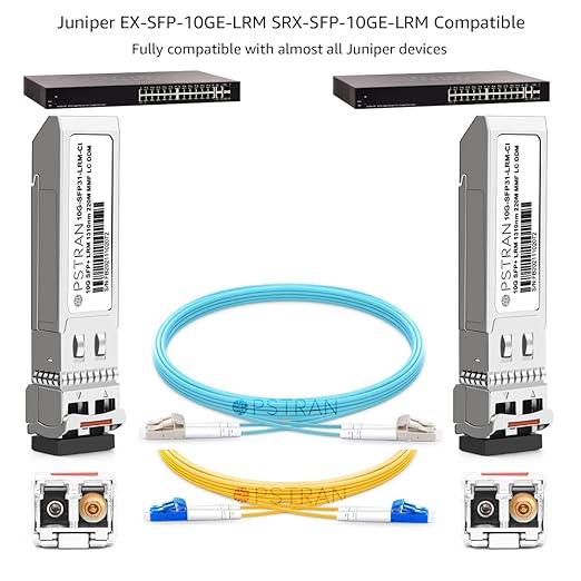 OPSTRAN 10GBASE-LRM SFP+ Optical Transceiver Module Compatible with Juniper EX-SFP-10GE-LRM SRX-SFP-10GE-LRM 10G SFP+ 1310nm 220m DDM Duplex LC MMF