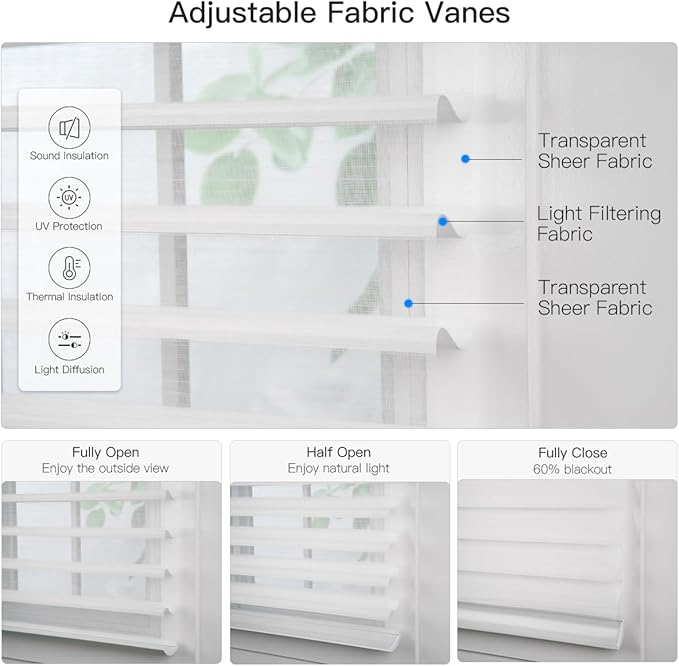 Tokblind Motorized Sheer Shade with Remote Control, Light Filtering Electric Roller Blinds Compatible with Alexa via Hub, Rechargeable Smart Window Shade Custom Size (Light Filtering White)