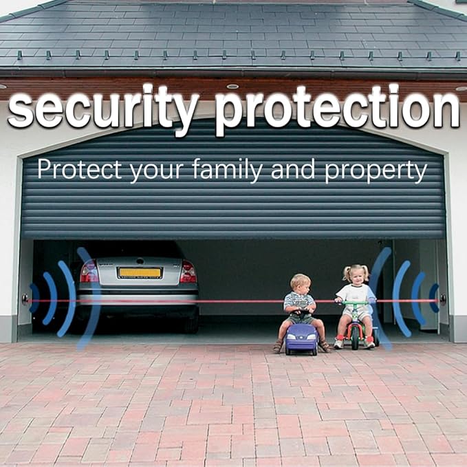 Safety Photocell Infrared Beam Sensor Photoelectric Motion Detector for Roller Door Opener Automatic Swing Sliding Gate Openers Garage Door Openers Access Control Security Alarm Systems