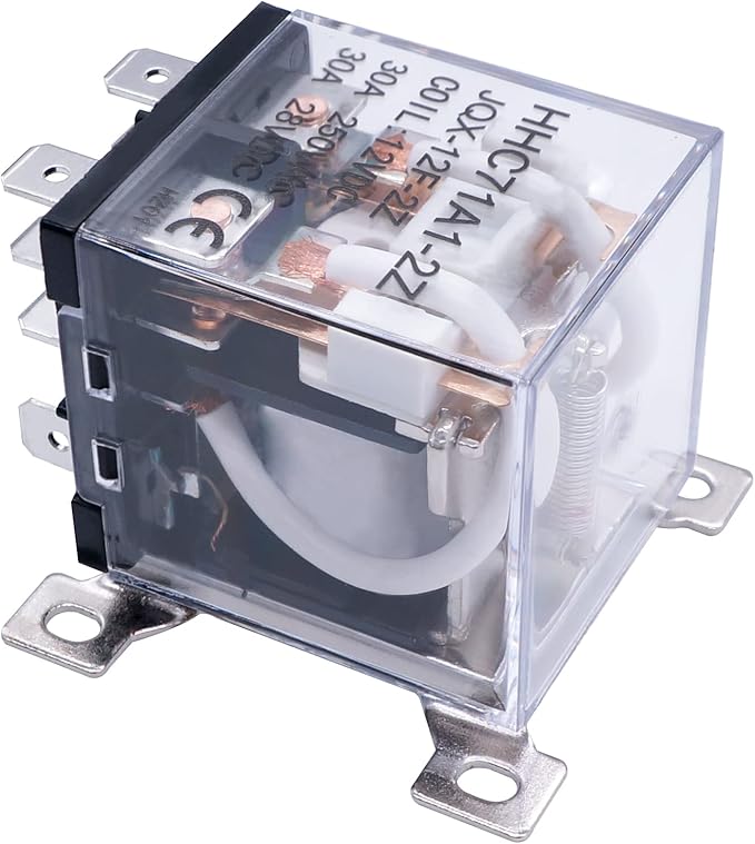 TWTADE/JQX-12F-2Z AC 110V Coil Voltage 30A DPDT 2NO+2NC General Purpose High Power Relay 8 Pin
