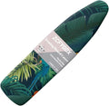 ZCFYGDX Ironing Board Cover Easy Install with Elastic Edge 3 Bottom Nylon Buckle Straps Breathable Ironing Decor Suitable for Wide Ironing Board House Decor Parrot Palm Leaf Print Size-S