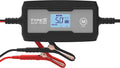 Type S 10A Smart Battery Charger & Maintainer, 6V & 12V Fully Automatic Trickle Charger, Jump Start Assist Battery Recovery Mode Auto-Voltage Detection Safe Charging for Cars Motorcycles ATVs Boats