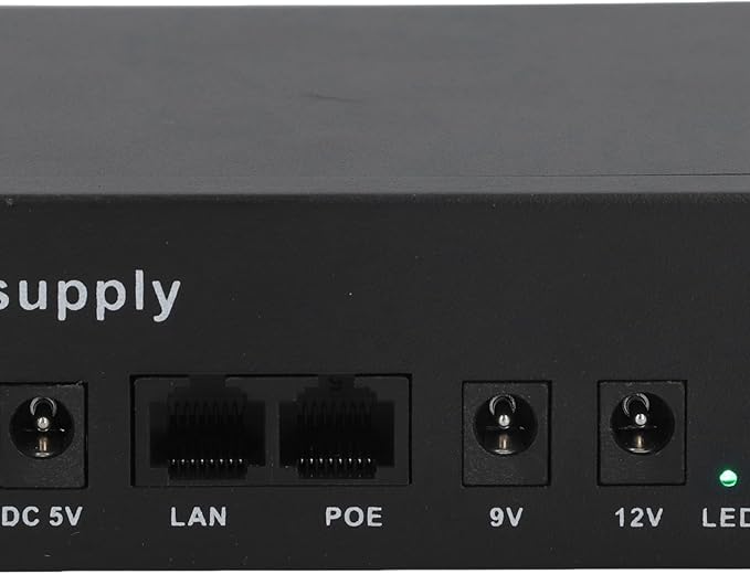 UPS Power Supply 12000mAh DC5V9V12V POE24V Output Uninterruptible Battery Backup for Household Appliances