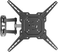 Full Motion TV Wall Mount for 23-55'' Flat & Curved TVs and Screen, Rotation Swivel & Tilt Articulating Wall Mount Bracket with Cable Storage for Corner Motorhome VESA 400x400 Max Load 67 lbs