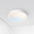 ASD LED 5" Round Flush Mount Ceiling Light Fixture, Low Profile Surface Lighting | 5CCT, Dimmable, Ultra-Thin, ETL Listed | 10W 700LM 2700-6000K 120V | Kitchen, Bedroom, Hallway Lamp | White