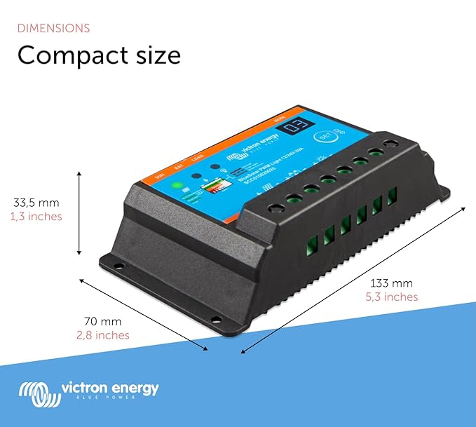 Victron Energy BlueSolar PWM-Light 12/24-Volt 20 amp Charge Controller