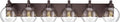 METWET Oil Rubbed Bronze Bathroom Light Fixtures, 6-Light Bathroom Vanity Lights Over Mirror with Globe Clear Glass Shade, 38 Inch Modern Sconces Wall Lighting, VL195-ORB-6