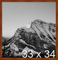 Frame It Easy 33 x 34 Russet Wood Frame (Derby)
