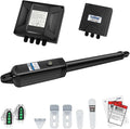 TOPENS A8131 Single Swing Gate Opener Heavy Duty Automatic Gate Motor for Single Swing Gates Up to 18ft, Electric Driveway Gate Operator AC Powered with Remote Control Kit Solar Compatible