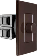 OSD Audio 300W Sleek, Modern, Minimalist Design in Wall Volume Control, Rotary Knob Brown Impedance Matching SLK300