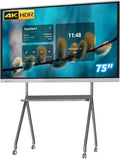 TouchWo 75" Touchscreen Monitor Smart Board, 4K Interactive Presentation Electronic Whiteboard with Android 13, Digital Signage Display for Office, Classroom,RAM 4GB+ ROM 32GB
