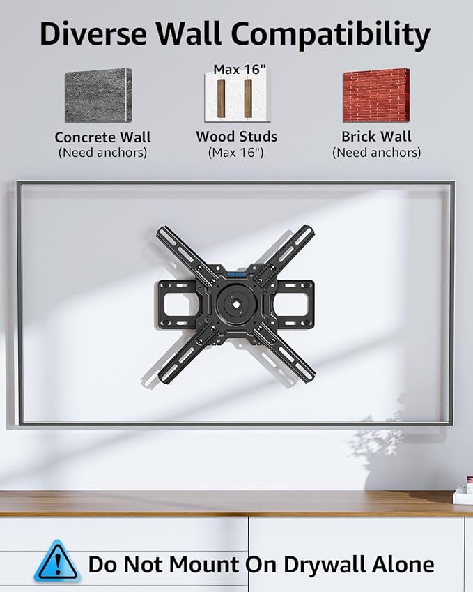 MOUNTUP Ultra Slim TV Wall Mount for Samsung The Frame/Neo QLED 8K/4K TVs, Low Profile TV Mount, Rotating 90 Degree Landscape to Portrait, Wall Mount Max VESA 400x400mm Hold up to 88 lbs MU0089