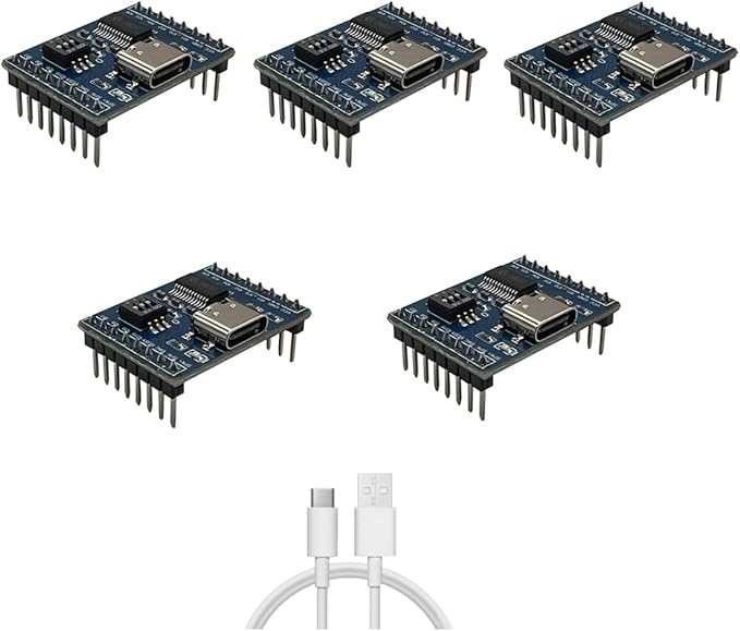 XLW Voice Playback Module,16M Sound Board MP3 Music Player with Speaker,DC3.6-5.2V,USB Downloadable 10 IO Trigger Serial Port Control for Voice Prompts, Broadcast Device Factory, Xmas DIY-5 Pack