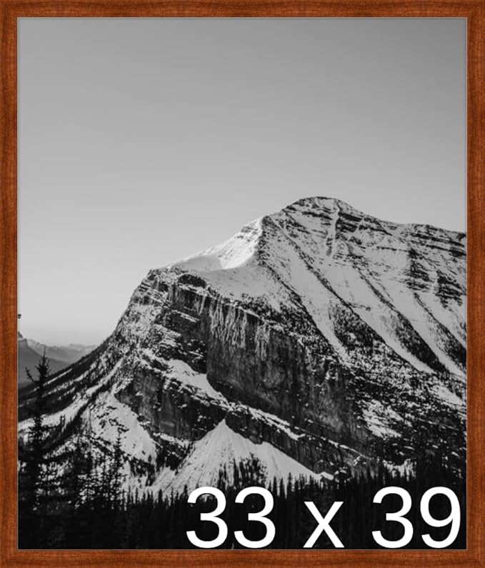 Frame It Easy 33 x 39 Russet Wood Frame (Derby)