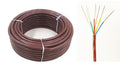 Eastwire 18/6 50ft Thermostat Wire- Brown - Solid Copper 18 Gauge, 6 Conductors - CL2 (ETL Listed) - Residential, Commercial and Industrial Rated (18/6, 50ft)