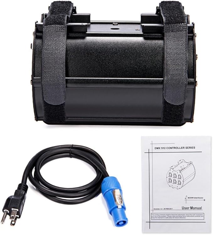MFL. DMX Splitter with One Input 6-Way Distributor 3-Pin Xlr Separate Dmx Signal Amplifier System