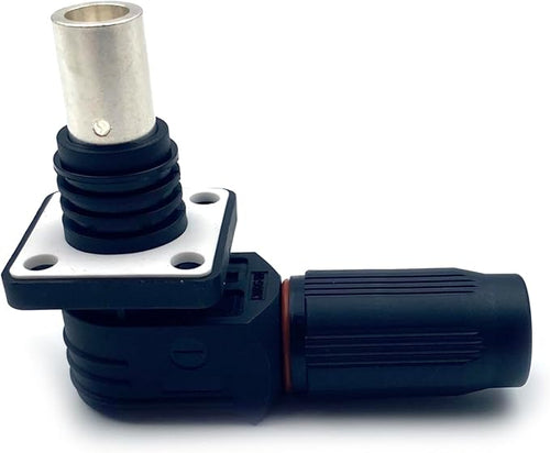 1 Set Battery Energy Storage Connector, 450A High Current Connectors Quick Plug Terminal Black Right Angle Plug and Socket IP67 Waterproof Power Adapter Crimping 185mm² Wiring (1500V)